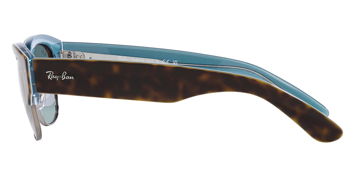Ray-Ban® Mega Clubmaster RB0316S RB0316S 136678 50 - Blue on Silver with Blue Polarized lenses Sunglasses