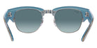 Ray-Ban® Mega Clubmaster RB0316S RB0316S 136678 53 - Blue on Silver with Blue Polarized lenses Sunglasses