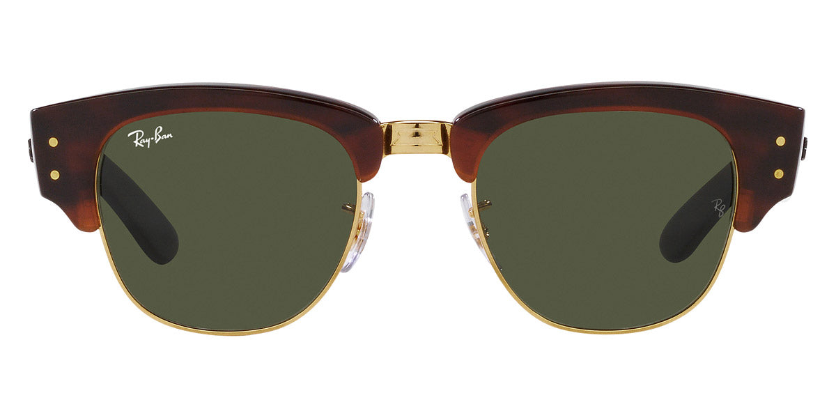 Ray-Ban® Mega Clubmaster RB0316S RB0316S 990/31 50 - Tortoise on Gold with Green lenses Sunglasses