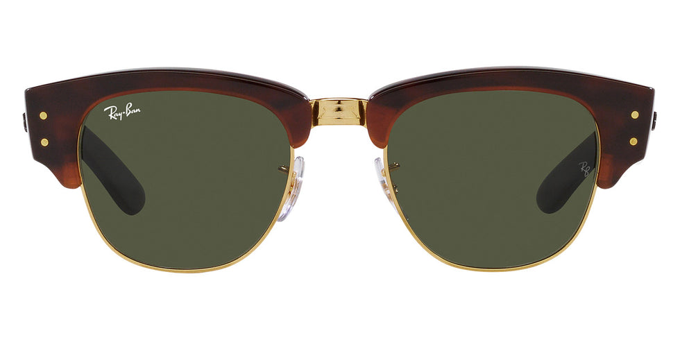 Ray-Ban® Mega Clubmaster RB0316S RB0316S 990/31 50 - Tortoise on Gold with Green lenses Sunglasses