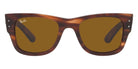 Ray-Ban® Mega Wayfarer RB0840S RB0840S 954/33 51 - Striped Havana with Brown lenses Sunglasses