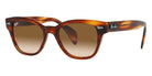 Ray-Ban® Striped Havana Clear Gradient RB0880S RB0880S 954/51 52 - Striped Havana with Clear Gradient Brown lenses Sunglasses