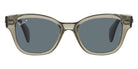 Ray-Ban® RB0880Sf RB0880SF 66353R 53 - Transparent Green with Dark Blue Polarized lenses Sunglasses