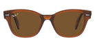 Ray-Ban® RB0880Sf RB0880SF 664057 53 - Transparent Brown with Brown Polarized lenses Sunglasses