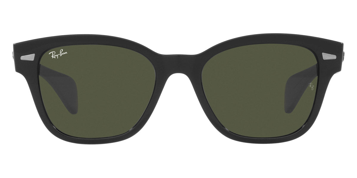 Ray-Ban® RB0880Sf RB0880SF 901/31 53 - Black with Green lenses Sunglasses