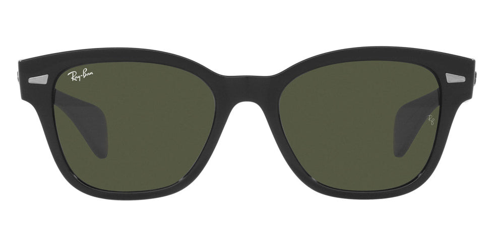 Ray-Ban® RB0880Sf RB0880SF 901/31 53 - Black with Green lenses Sunglasses
