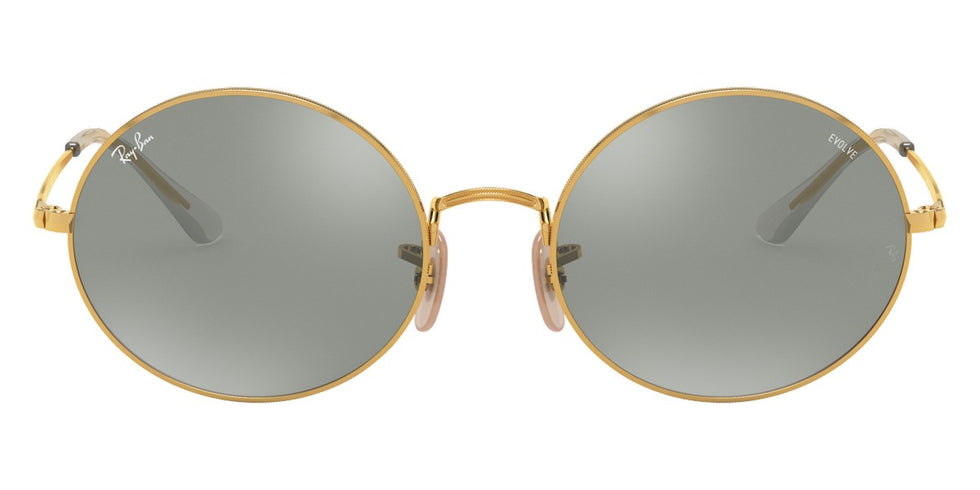 Ray-Ban® Oval RB1970 RB1970 001/W3 54 - Arista with Photochromic Gray Mirrored Gray lenses Sunglasses