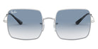 Ray-Ban® Square RB1971 RB1971 91493F 54 - Silver with Clear Gradient Blue lenses Sunglasses
