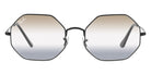 Ray-Ban® Octagon RB1972 RB1972 002/GB 54 - Black with Clear Gradient Brown lenses Sunglasses
