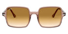 Ray-Ban® Square Ii RB1973 RB1973 128151 53 - Transparent Light Brown with Clear Gradient Brown lenses Sunglasses