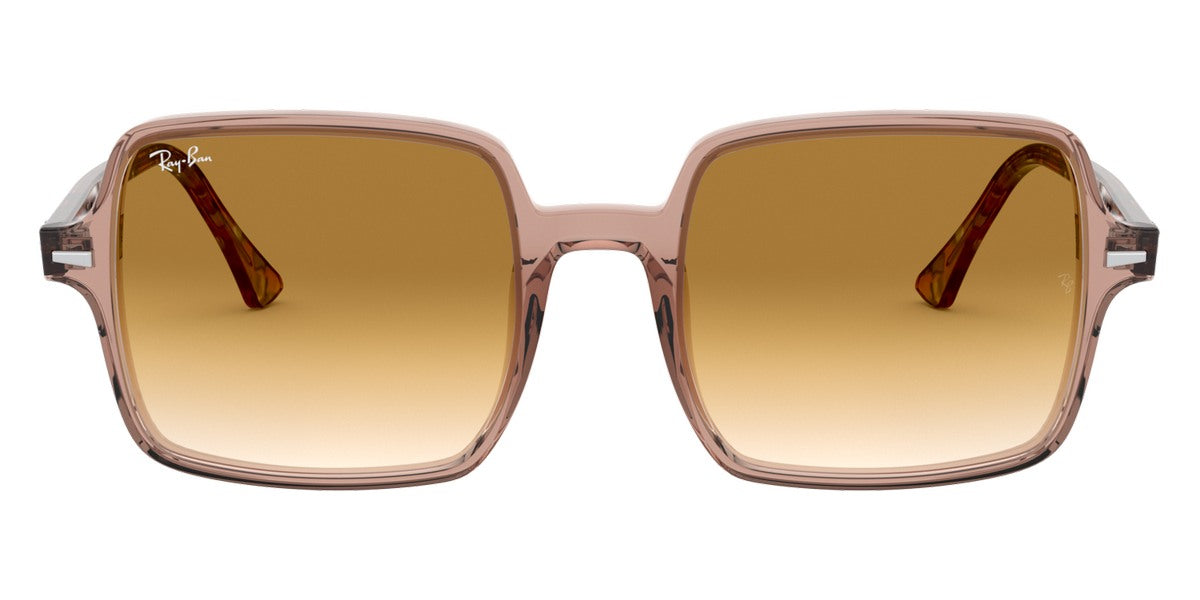 Ray-Ban® Square Ii RB1973 RB1973 128151 53 - Transparent Light Brown with Clear Gradient Brown lenses Sunglasses