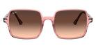 Ray-Ban® Square Ii RB1973 RB1973 1282A5 53 - Transparent Pink with Pink Gradient Brown lenses Sunglasses