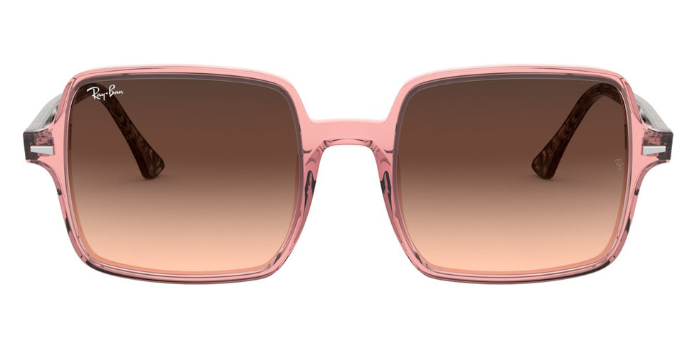 Ray-Ban® Square Ii RB1973 RB1973 1282A5 53 - Transparent Pink with Pink Gradient Brown lenses Sunglasses