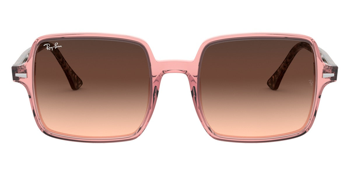 Ray-Ban® Square Ii RB1973 RB1973 1282A5 53 - Transparent Pink with Pink Gradient Brown lenses Sunglasses