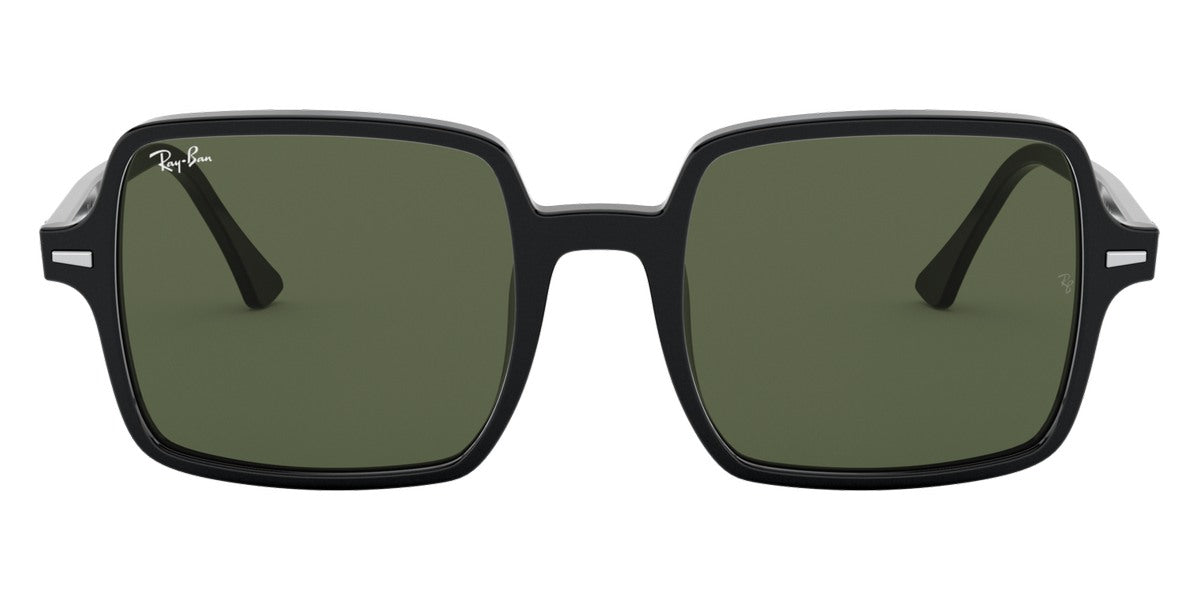 Ray-Ban® SQUARE II 0RB1973 RB1973 901/31 53 - Black with G-15 Green lenses Sunglasses
