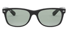 Ray-Ban® New Wayfarer Low Bridge Fit RB2132F RB2132F 601/52 55 - Black with Green lenses Sunglasses