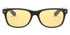 Ray-Ban® New Wayfarer Low Bridge Fit RB2132F RB2132F 601/R5 55 - Black with Light Gray lenses Sunglasses