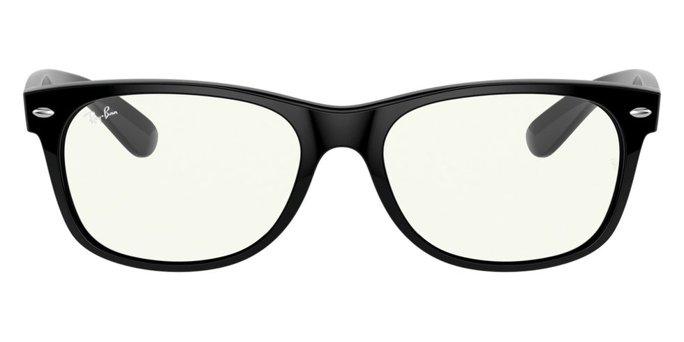 Ray-Ban® New Wayfarer Low Bridge Fit RB2132F RB2132F 601/R6 55 - Black with Yellow lenses Sunglasses