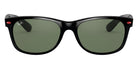 Ray-Ban® New Wayfarer Scuderia Ferrari Collection RB2132M RB2132M F60131 55 - Black with G-15 Green lenses Sunglasses