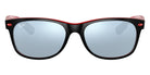 Ray-Ban® New Wayfarer Scuderia Ferrari Collection RB2132M RB2132M F63830 55 - Matte Black On Red with Light Green Mirrored Silver lenses Sunglasses