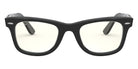 Ray-Ban® Wayfarer RB2140 RB2140 13183A 50 - Black On Chevron Gray/Burgundy with Light Gray Gradient Blue lenses Sunglasses