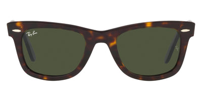 Ray-Ban® WAYFARER 0RB2140F RB2140F 135931 52 - Havana with Green lenses Sunglasses