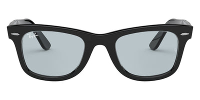 Ray-Ban® WAYFARER 0RB2140F RB2140F 601/R5 52 - Black with Light Gray lenses Sunglasses