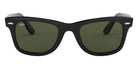 Ray-Ban® Wayfarer RB2140F RB2140F 601/R5 52 - Black with Light Gray lenses Sunglasses