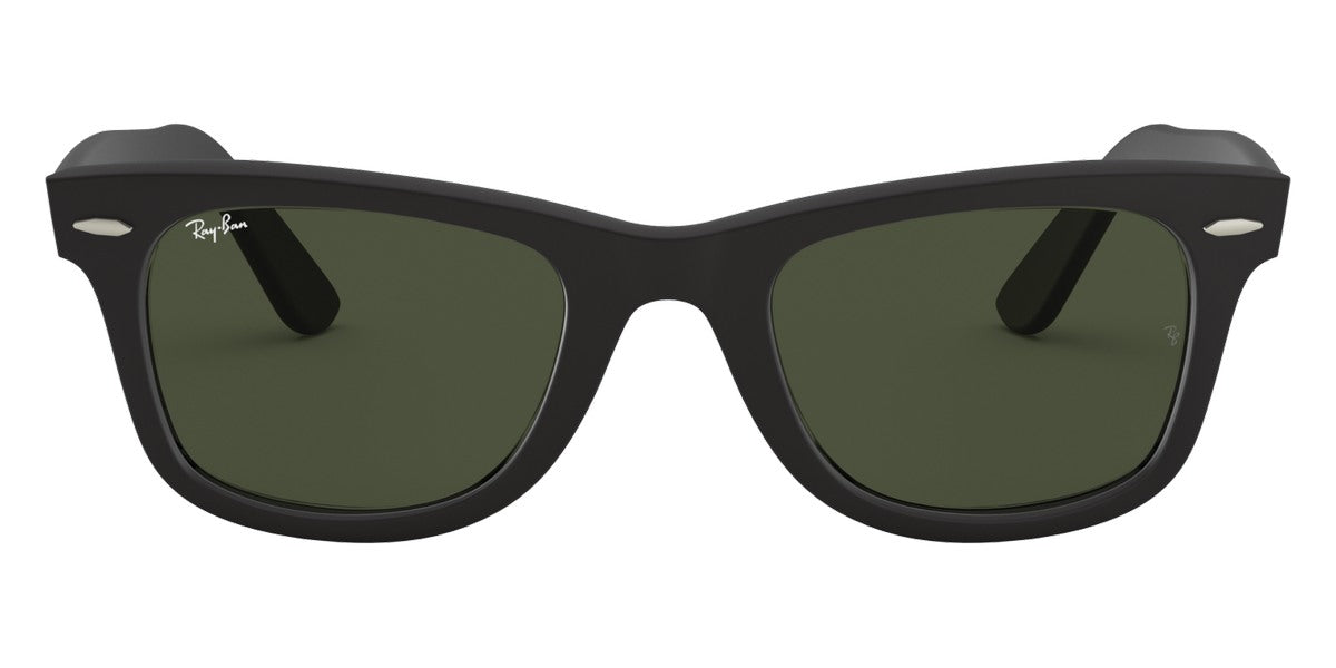 Ray-Ban® Wayfarer RB2140F RB2140F 901S 52 - Matte Black with G-15 Green lenses Sunglasses