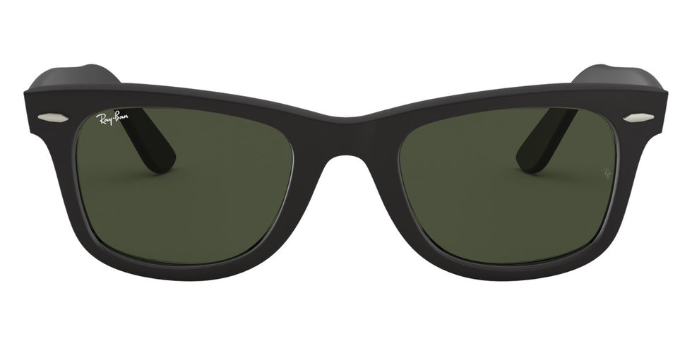 Ray-Ban® Wayfarer RB2140F RB2140F 901S 52 - Matte Black with G-15 Green lenses Sunglasses