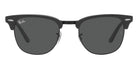 Ray-Ban® Clubmaster Folding RB2176 RB2176 1367B1 51 - Gray on Black with Dark Gray lenses Sunglasses