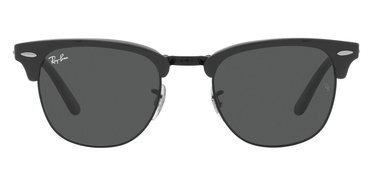 Ray-Ban® CLUBMASTER FOLDING 0RB2176 RB2176 1367B1 51 - Gray on Black with Dark Gray lenses Sunglasses