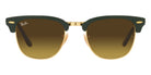 Ray-Ban® Clubmaster Folding RB2176 RB2176 901S7Q 51 - Matte Black with Blue Flash Gradient lenses Sunglasses