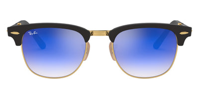 Ray-Ban® CLUBMASTER FOLDING 0RB2176 RB2176 901S7Q 51 - Matte Black with Blue Flash Gradient lenses Sunglasses