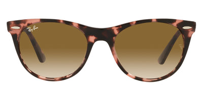 Ray-Ban® WAYFARER II 0RB2185 RB2185 133451 55 - Pink Havana with Clear Gradient Brown lenses Sunglasses