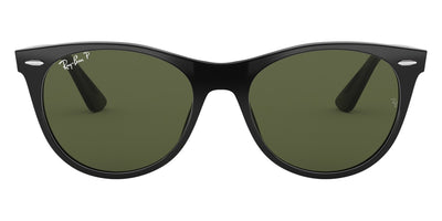 Ray-Ban® WAYFARER II 0RB2185 RB2185 901/58 55 - Black with G-15 Green Polarized lenses Sunglasses