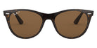Ray-Ban® Wayfarer Ii RB2185 RB2185 12943M 52 - Black On Transparent with Blue Gradient Gray lenses Sunglasses