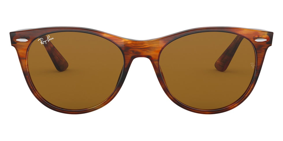 Ray-Ban® Wayfarer Ii RB2185 RB2185 901/58 52 - Black with G-15 Green Polarized lenses Sunglasses