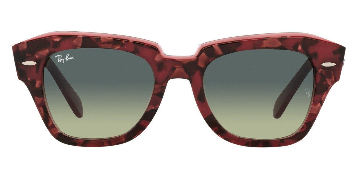 Ray-Ban® STATE STREET 0RB2186 RB2186 1323BH 52 - Havana On Transparent Purple with Green Vintage lenses Sunglasses