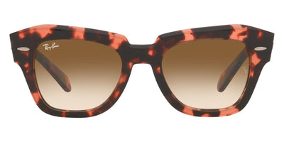 Ray-Ban® STATE STREET 0RB2186 RB2186 133451 52 - Pink Havana with Brown Gradient lenses Sunglasses