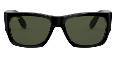 Ray-Ban® Wayfarer Nomad RB2187 RB2187 901/31 54 - Black with G-15 Green lenses Sunglasses
