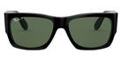 Ray-Ban® Wayfarer Nomad RB2187 RB2187 901/58 54 - Black with G-15 Green Polarized lenses Sunglasses