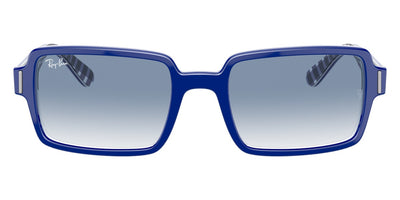Ray-Ban® Benji RB2189 RB2189 13193F 54 - Blue On Vichy Blue/White with Clear Gradient Blue lenses Sunglasses