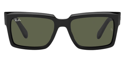 Ray-Ban® INVERNESS 0RB2191F RB2191F 901/31 55 - Black with Green lenses Sunglasses