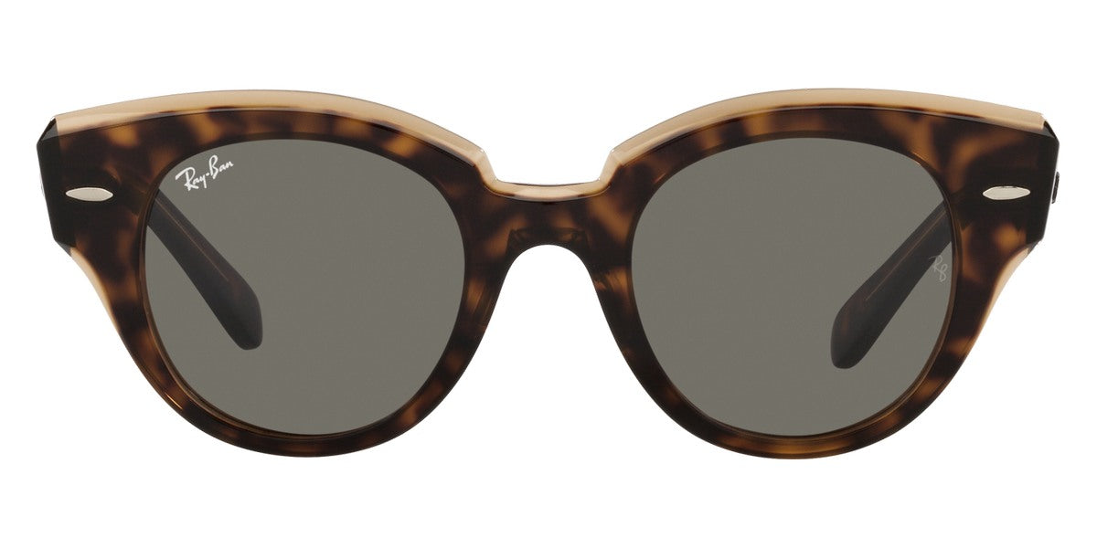 Ray-Ban® ROUNDABOUT 0RB2192 RB2192 1292B1 47 - Havana On Transparent Brown with Dark Gray lenses Sunglasses