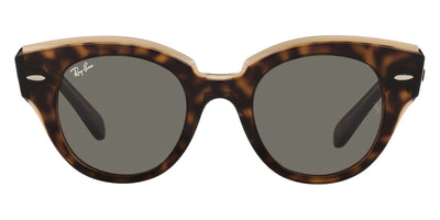 Ray-Ban® Roundabout RB2192 RB2192 1292B1 47 - Havana On Transparent Brown with Dark Gray lenses Sunglasses