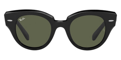 Ray-Ban® ROUNDABOUT 0RB2192 RB2192 901/31 47 - Black with Green lenses Sunglasses