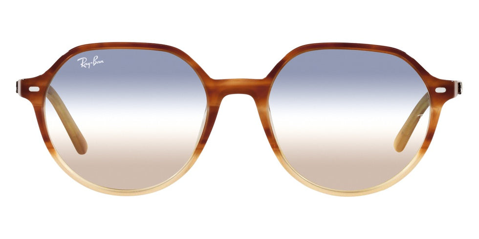 Ray-Ban® Thalia RB2195 RB2195 954/62 53 - Striped Havana with Blue lenses Sunglasses