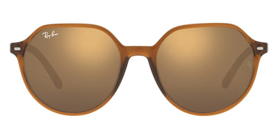 Ray-Ban® THALIA 0RB2195F RB2195F 663693 53 - Transparent Brown with Brown Mirrored Gold lenses Sunglasses