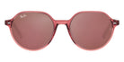 Ray-Ban® Thalia RB2195F RB2195F 66372K 53 - Transparent Pink with Brown Mirrored Dark Red lenses Sunglasses